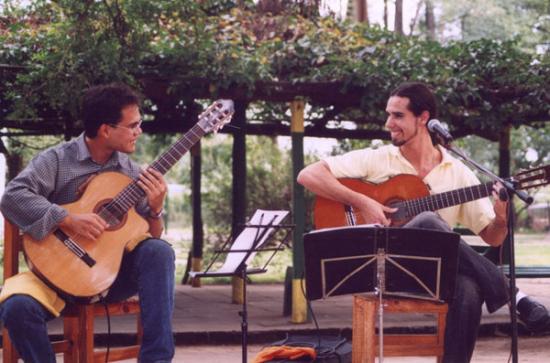 Exequiel junto a Luciano Yapur