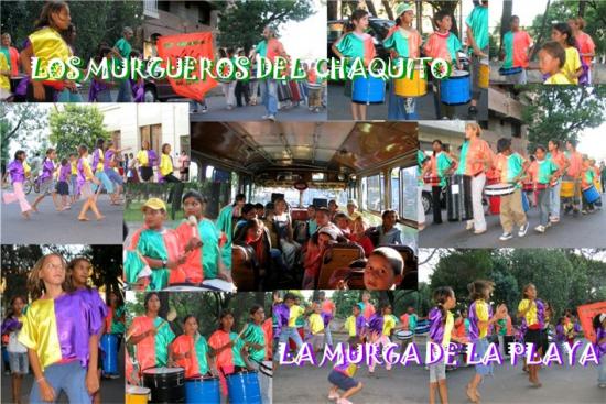 Los murgueros del chaquito y La murga de la playa