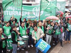 Masiva jornada de protesta en los nodos de Salud