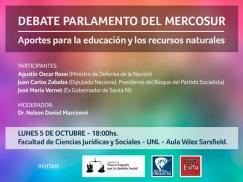 Debate Parlamento del Mercosur en la UNL