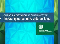 Inscribite a Cursos a Distancia para el 2º cuatrimestre