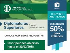 El 30 de marzo cierra la inscripción a las Diplomaturas Superiores de FLACSO