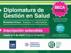 Últimos días de inscripción a la 2ª edición de la Diplomatura de Gestión en Salud