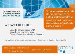 CURSO DE FORMACIÓN SOBRE LA TEORÍA CLÁSICA DE LOS PRECIOS