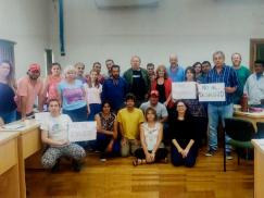 Repudio al intento de desalojo a la familia Marinucci en Bigand