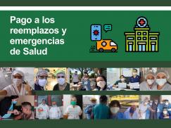 Pago a reemplazantes y emergencias de Salud
