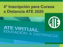 4ª etapa de inscripciones 2020 a Cursos en modalidad a Distancia