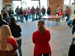 Asamblea de ATE en la Regional Sexta de Educación de Rosario