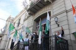 Contundente jornada protesta provincial de Desarrollo Social 