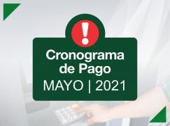 Cronograma de pago correspondiente al mes de mayo