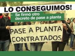 Un nuevo decreto de Pase a Planta Permanente