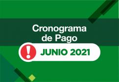 Cronograma de pago correspondiente al mes de junio