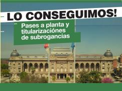 Pases a planta y titularizaciones de subrogancias 