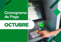 Cronograma de pago correspondiente al mes de octubre