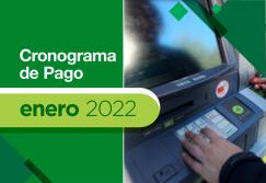 Cronograma de pago correspondiente al mes de enero