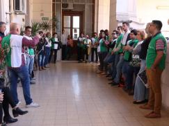 Asamblea en el Ministerio de Gobierno, Justicia y Derechos Humanos