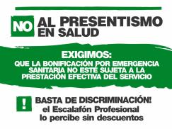 ATE dice No al presentismo en Salud