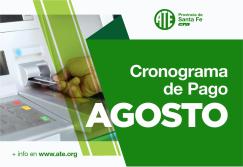 Cronograma de pago correspondiente al mes de agosto