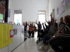 Estado de asamblea en el Ministerio de Igualdad, Género y Diversidad