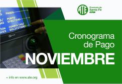 Cronograma de pago correspondiente al mes de noviembre