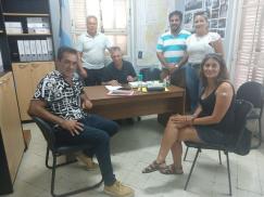 ATE se reunió con autoridades del 107 