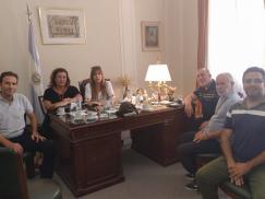 ATE se reunió con autoridades del Colegio de Escribanos