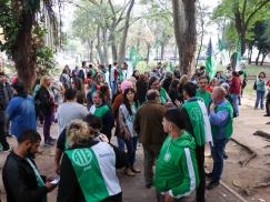 Jornada de protesta en defensa de los puestos de trabajo de la Secretaría de Mujeres, Género y Diversidad
