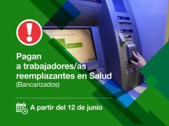 Pago a trabajadores/as reemplazantes en Salud